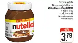 nah & gut Ferrero nutella nuss-nugat-creme Angebot