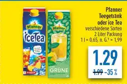 diska Pfanner teegetränk oder ice tea Angebot