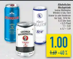 diska George washington whiskey & cola Angebot