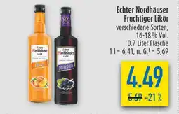 diska Echter nordhäuser fruchtiger likör Angebot