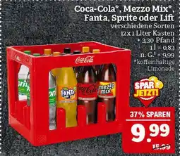 Marktkauf Coca-cola mezzo mix, fanta, sprite oder lift Angebot