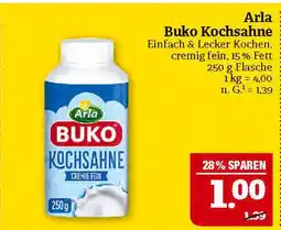 Marktkauf Arla buko kochsahne Angebot