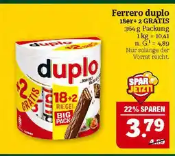 Marktkauf Ferrero duplo Angebot