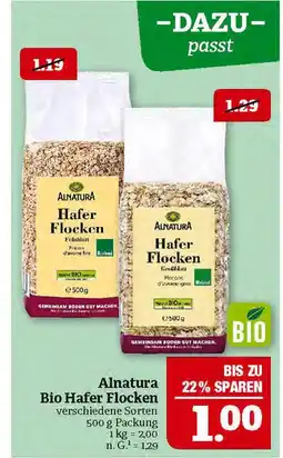 Marktkauf Alnatura bio hafer flocken Angebot