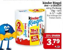 Marktkauf Kinder riegel Angebot