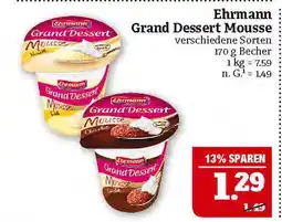 Marktkauf Ehrmann grand dessert mousse Angebot