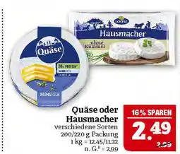 Marktkauf Loose quäse oder hausmacher Angebot