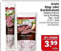 Marktkauf Aoste ring- oder kordelsalami Angebot