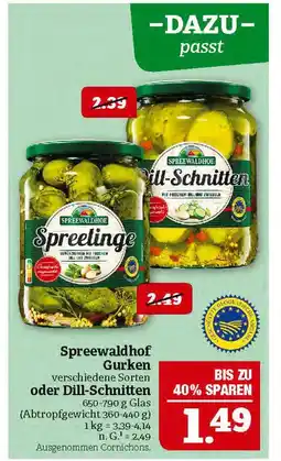 Marktkauf Spreewaldhof gurken Angebot