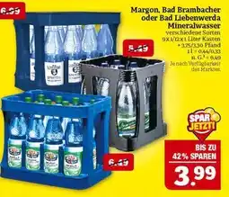 Marktkauf Margon, bad brambacher oder bad liebenwerda mineralwasser Angebot