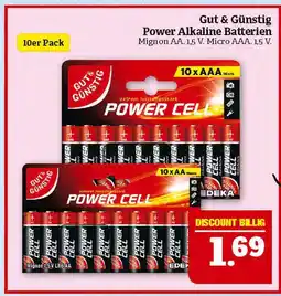 Marktkauf Gut & günstig power alkaline batterien Angebot