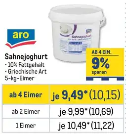 METRO aro Sahnejoghurt Angebot