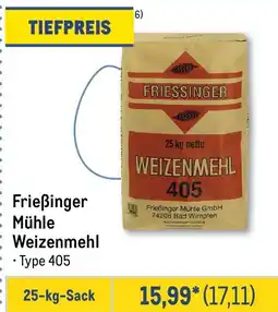 METRO Frieẞinger Mühle Weizenmehl Angebot