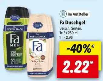 Lidl Fa duschgel Angebot