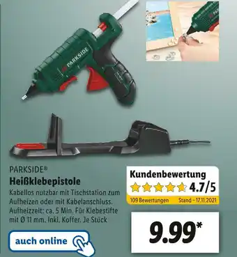 Lidl Parkside heißklebepistole Angebot