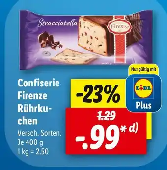 Lidl Confiserie firenze rührkuchen Angebot