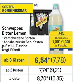 METRO Schweppes Bitter Lemon Angebot