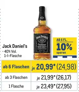 METRO JACK DANIEL'S Angebot