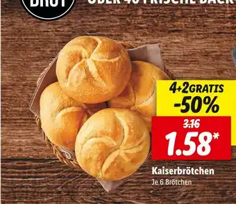 Lidl Kaiserbrötchen Angebot