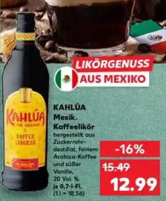 Kaufland KAHLUA Mexik Kaffeelikör Angebot