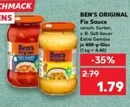 Kaufland BEN'S ORIGINAL Fix Sauce Angebot