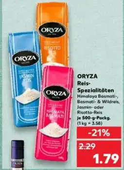 Kaufland ORYZA Reis- Spezialitäten Angebot