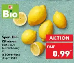 Kaufland Span. Bio- Zitronen Angebot