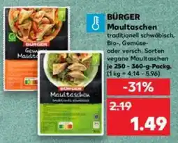 Kaufland BURGER Maultaschen Angebot