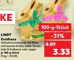 Kaufland LINDT Goldhase Angebot