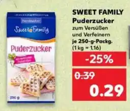 Kaufland SWEET FAMILY Puderzucker Angebot