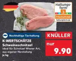 Kaufland K-WERTSCHÄTZE Schweineschnitzel Angebot