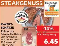 Kaufland K-WERT- SCHÄTZE Entrecote Angebot