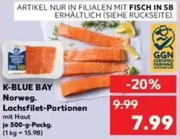 Kaufland K-BLUE BAY Norweg. Lachsfilet-Portionen Angebot