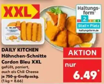 Kaufland DAILY KITCHEN Hähnchen-Schnitte Cordon Bleu XXL Angebot
