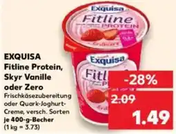 Kaufland EXQUISA Fitline Protein, Skyr Vanille oder Zero Angebot