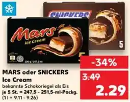 Kaufland MARS oder SNICKERS Ice Cream Angebot