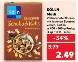 Kaufland KÖLLN Müsli Angebot