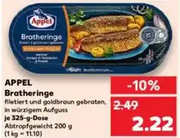 Kaufland APPEL Bratheringe Angebot