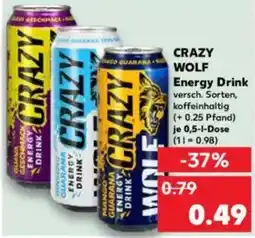 Kaufland CRAZY CRAZY WOLF Energy Drink Angebot