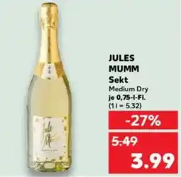 Kaufland JULES MUMM Sekt Angebot