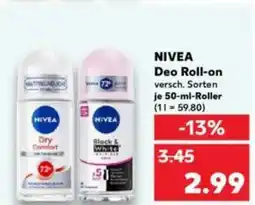 Kaufland NIVEA Deo Roll-on Angebot