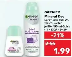 Kaufland GARNIER Mineral Deo Angebot