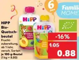 Kaufland HIPP Bio- Quetsch- beutel Angebot