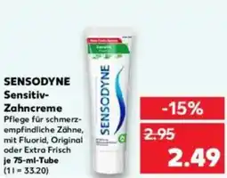 Kaufland SENSODYNE Sensitiv- Zahncreme Angebot