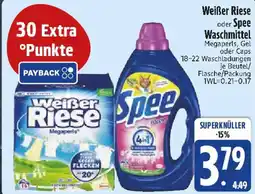 Edeka Weißer Riese oder Spee Waschmittel Angebot