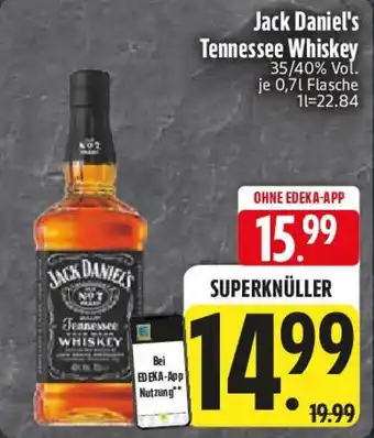 Edeka Jack Daniel's Tennessee Whiskey Angebot