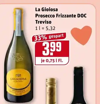 REWE La Gioiosa Prosecco Frizzante DOC Treviso 0,75L Angebot