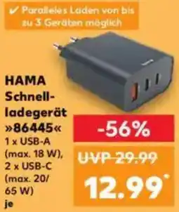 Kaufland HAMA Schnellladegerät 86445 Angebot