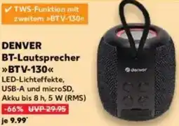 Kaufland DENVER BT-Lautsprecher »BTV-130« Angebot