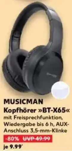 Kaufland MUSICMAN Kopfhörer BT-X65 Angebot